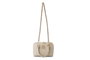 Lucky Bees Brigitte v2 Bolso de Mano Color Crema Cuero de Polivinilo Elegante Versátil para Mujer
