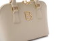 Lucky Bees Brigitte v2 Bolso de Mano Color Crema Cuero de Polivinilo Elegante Versátil para Mujer