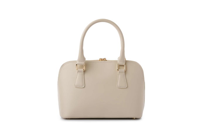 Lucky Bees Brigitte v2 Bolso de Mano Color Crema Cuero de Polivinilo Elegante Versátil para Mujer