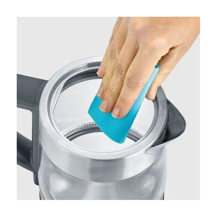 SEVERIN Hervidor de agua y té 1 L WK3473 2200 W 5 programas preparación temperatura y tiempo ajustables vidrio acero inoxidable