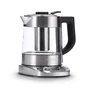 Severin WK 3473 Hervidor de agua y té de 1 litro, Vidrio y Acero inoxidable, Plata