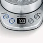 Severin WK 3473 Hervidor de agua y té de 1 litro, Vidrio y Acero inoxidable, Plata