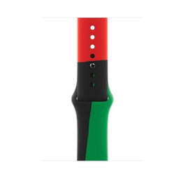 Apple Black Unity Sport Band para Apple Watch 44mm, S/M
