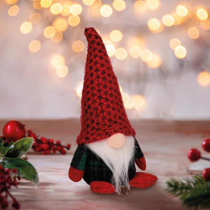 GSC Evolution Gnomo de Navidad sentado Krampus Rojo y verde 17cm