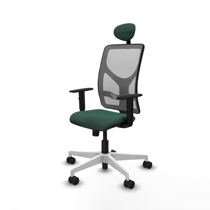 PIQUERAS Y CRESPO Silla de oficina Motilla Verde botella y Gris PIQUERAS Y CRESPO Silla de oficina Motilla Verde botella y Gris