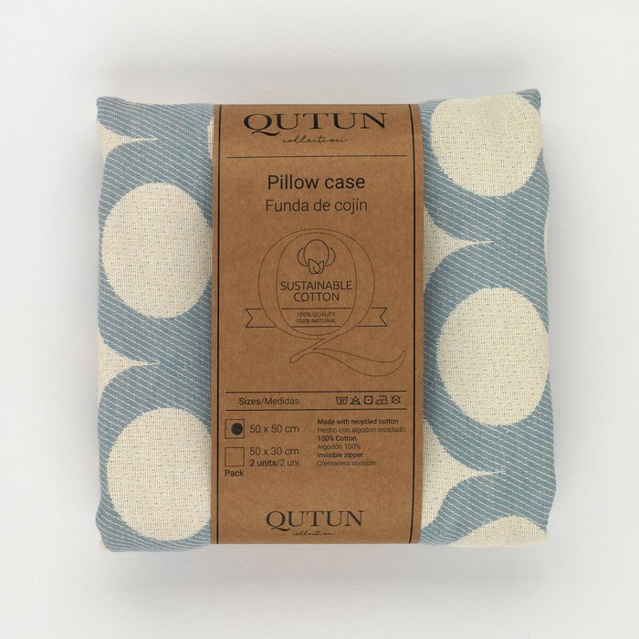 Funda de cojín Alexandra House Living Astún Plateado 2 Unidades