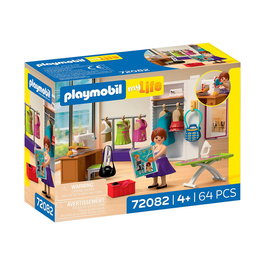 PLAYMOBIL Diseñadora De Moda 72082 - Set de Juego de Creatividad y Moda para Niños +4 Años