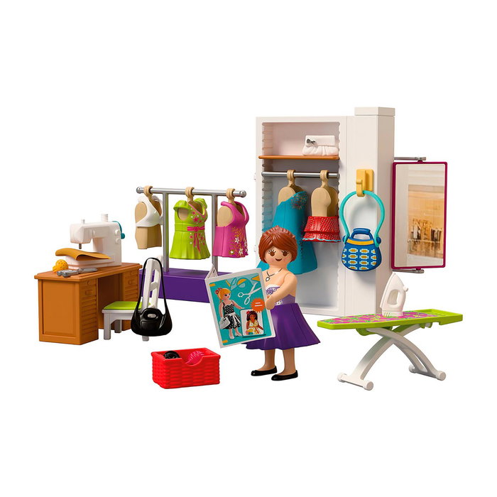 PLAYMOBIL Diseñadora De Moda 72082 - Set de Juego de Creatividad y Moda para Niños +4 Años