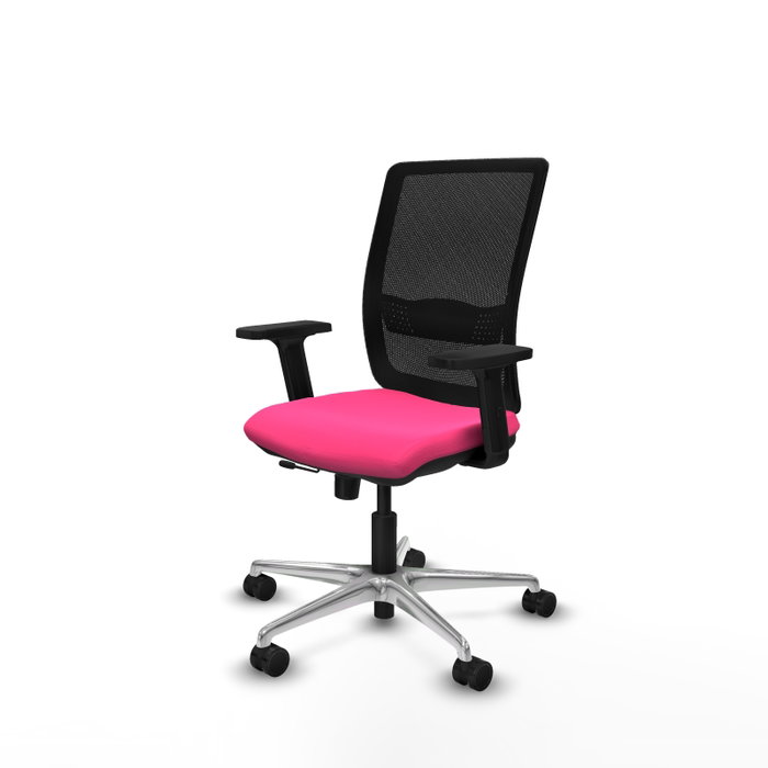 PIQUERAS Y CRESPO Silla de oficina Haches Rosa y Negro