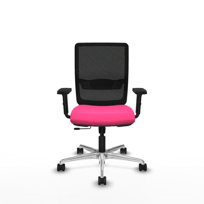 PIQUERAS Y CRESPO Silla de oficina Haches Rosa y Negro
