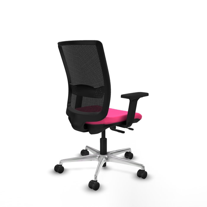 PIQUERAS Y CRESPO Silla de oficina Haches Rosa y Negro