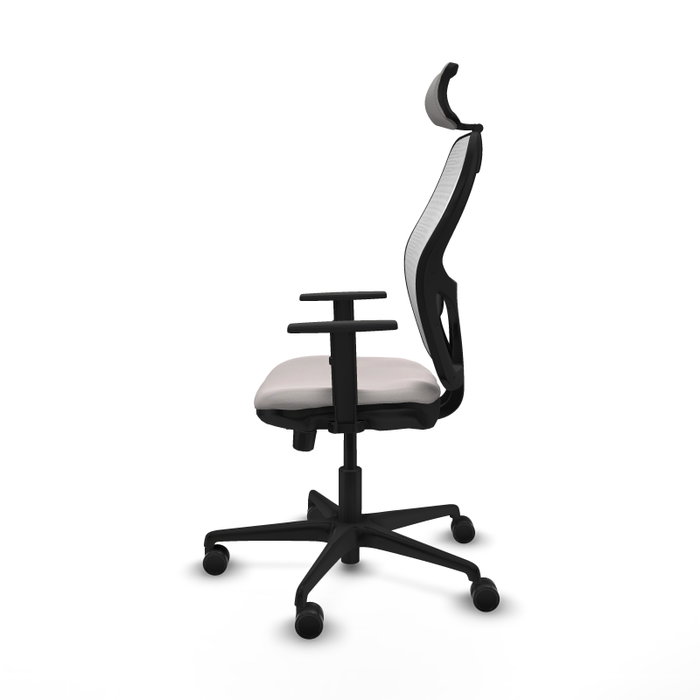 PIQUERAS Y CRESPO Silla de oficina Jorquera Blanco con Mecanismo Sincro/Traslack