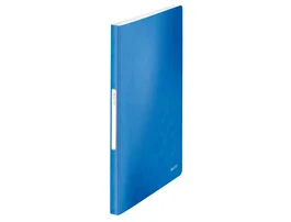 LEITZ Carpeta Wow con 40 fundas A4 Azul (Set de 10)
