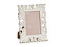 GIFTDECOR Portafoto Calado Madera Blanco 13x18 cm