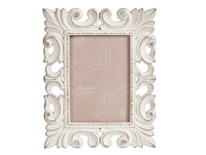 GIFTDECOR Portafoto Calado Madera Blanco 13x18 cm GIFTDECOR Portafoto Calado Madera Blanco 13x18 cm