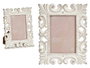 GIFTDECOR Portafoto Calado Madera Blanco 13x18 cm