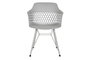 DKD Home Decor Silla Scandi Gris Claro 57 x 80.5 x 57 cm Pp Metal
