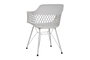 DKD Home Decor Silla Scandi Gris Claro 57 x 80.5 x 57 cm Pp Metal
