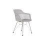 DKD Home Decor Silla PP Metal Gris Claro