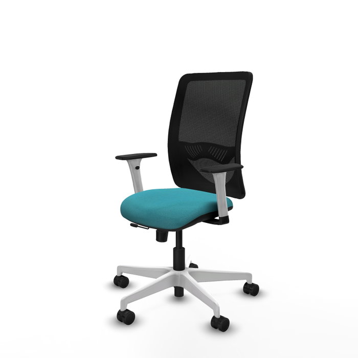 PIQUERAS Y CRESPO Silla de oficina Zulema con mecanismo Sincro/Traslack, Turquesa y Negro PIQUERAS Y CRESPO Silla de oficina Zulema con mecanismo Sincro/Traslack, Turquesa y Negro