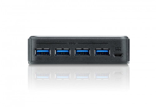 Aten US234-AT Switch de Periféricos USB 3.2 Gen1 de 2 x 4 Puertos Negro