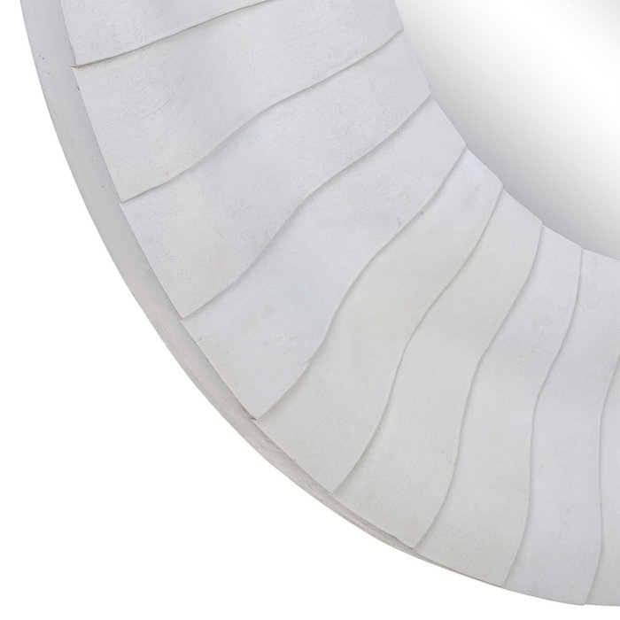 Ixia Espejo de Pared Blanco de Madera 102 x 6 x 102 cm