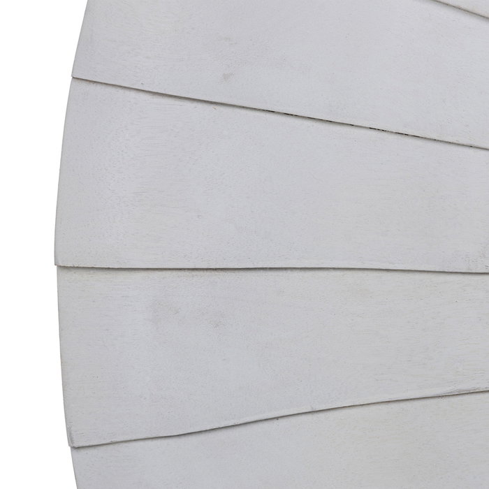 Espejo Pared Blanco Madera Decoración 102 X 6 X 102 cm Espejo Pared Blanco Madera Decoración 102 X 6 X 102 cm