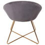 Home Deco Factory Silla Gris con Patas de Metal