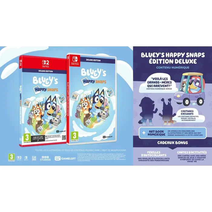 Bandai Namco Entertainment Bluey's Happy Snaps - Edición Deluxe del primer día Bandai Namco Entertainment Bluey's Happy Snaps - Edición Deluxe del primer día