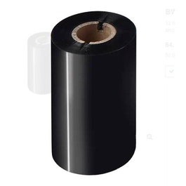 Brother BWS1D300110 Pack de 12 Rollos de Cinta de Transferencia Térmica de Cera Estándar, 110 mm x 300 m, Negro