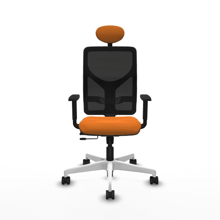 PIQUERAS Y CRESPO Silla de oficina Motilla Naranja y Negro PIQUERAS Y CRESPO Silla de oficina Motilla Naranja y Negro