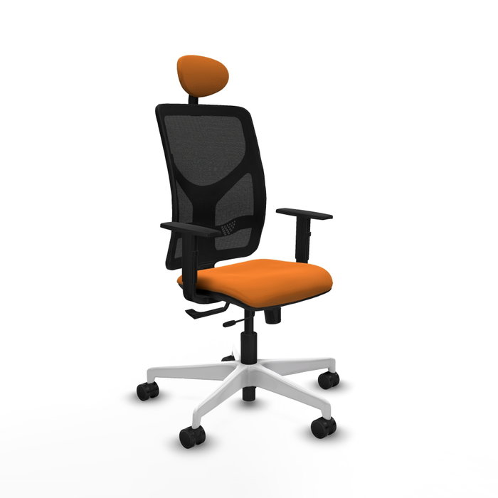 PIQUERAS Y CRESPO Silla de oficina Motilla Naranja y Negro PIQUERAS Y CRESPO Silla de oficina Motilla Naranja y Negro