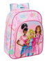 Mochila Escolar Barbie Painterly Rosa Azul cielo 26 x 34 x 11 cm