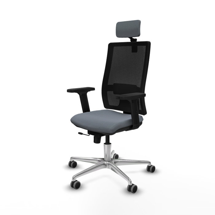 PIQUERAS Y CRESPO Silla de oficina Horna Gris/Negro con mecanismo Sincro/Traslack