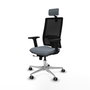 PIQUERAS Y CRESPO Silla de oficina Horna Gris/Negro con mecanismo Sincro/Traslack