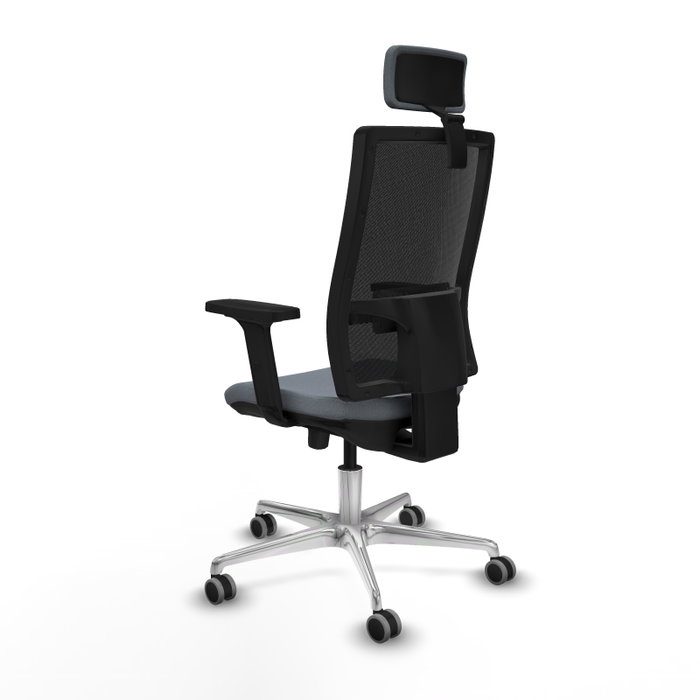 PIQUERAS Y CRESPO Silla de oficina Horna Gris/Negro con mecanismo Sincro/Traslack