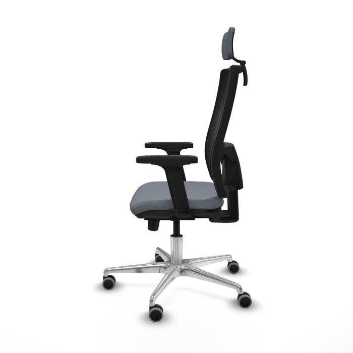 PIQUERAS Y CRESPO Silla de oficina Horna Gris/Negro con mecanismo Sincro/Traslack