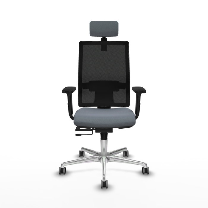 PIQUERAS Y CRESPO Silla de oficina Horna Gris/Negro con mecanismo Sincro/Traslack