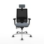 PIQUERAS Y CRESPO Silla de oficina Horna Gris/Negro con mecanismo Sincro/Traslack
