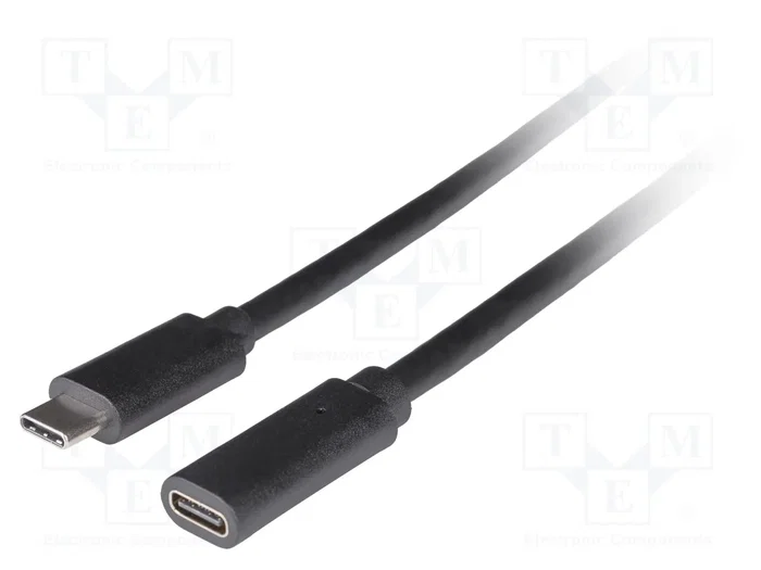 LANBERG Cable de Extensión USB C a USB C, 0,5 m, USB 3.2 Gen 1, Negro LANBERG Cable de Extensión USB C a USB C, 0,5 m, USB 3.2 Gen 1, Negro