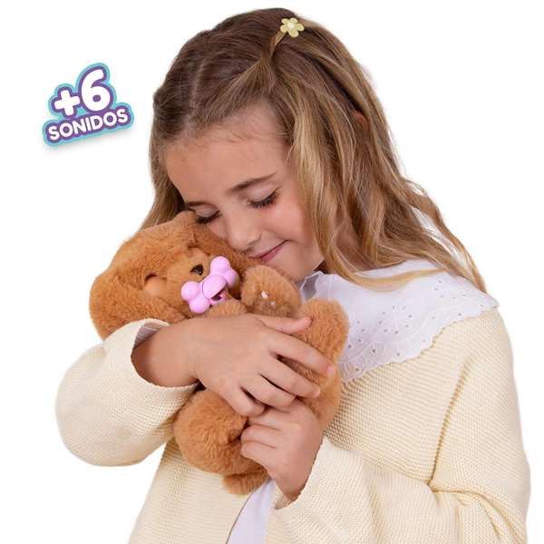 Imc Toys Peluche Baby Paws Cocker Recién Nacido con Sonido y Bolsa Transportable Personalizada 10x19x11 cm +18 meses