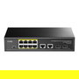 Cudy GS1010PS2 Switch Gigabit Ethernet No Administrado 8 Puertos PoE+ de 30W y 2 SFP, 24 Gbit/s, Montaje en Rack, Negro