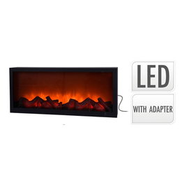 Basics Chimenea de LED decorativa 57 x 10 x 25 cm