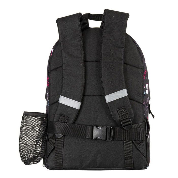 Mochila Perona 42cm TikTok con Compartimentos, Bolsillos Frontales y Laterales, Tirantes Acolchados y Sistema Adaptable a Carro