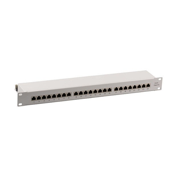EFB Elektronik Patchpanel STP 24xRJ45 Cat.6A 1U Gris EFB Elektronik Patchpanel STP 24xRJ45 Cat.6A 1U Gris