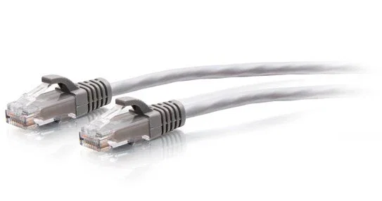 C2G Cable de Red C2G30112 - Patch Cable Ethernet Cat6a UTP Slim Snagless 0.6m Gris - Conectores RJ45 Macho - 28AWG - 10 Gbps - Para Alta Densidad