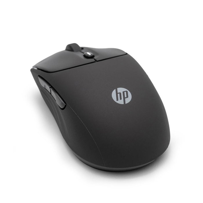 HP Ratón Inalámbrico 400 Dual Negro - Bluetooth y 2.4 GHz, 6000 DPI Ajustable, Diseño Ambidiestro y Silencioso, 40% Material Reciclado