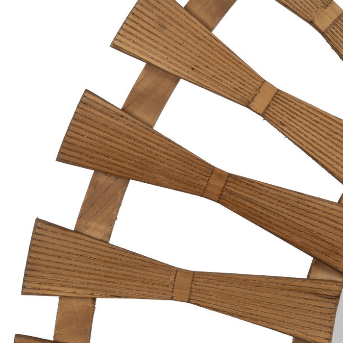 Espejo Natural Madera Decoración 100 X 3 X 100 cm