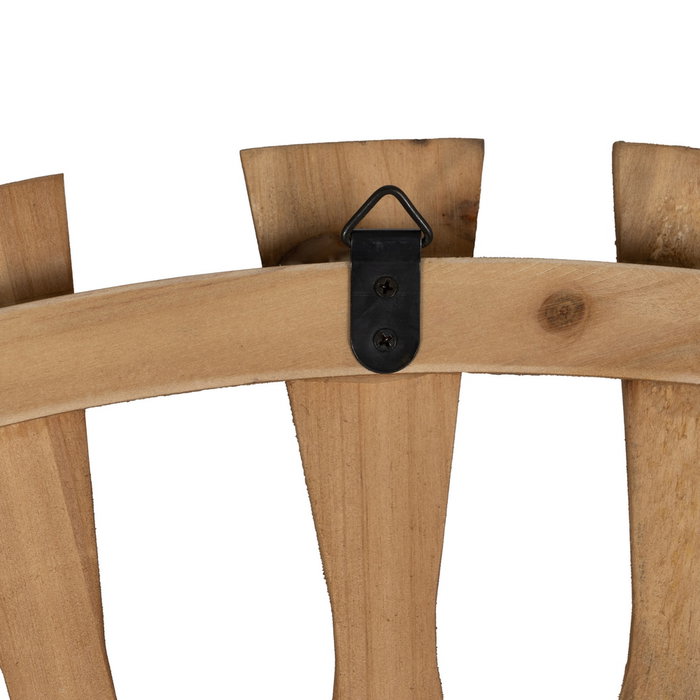 Espejo Natural Madera Decoración 100 X 3 X 100 cm