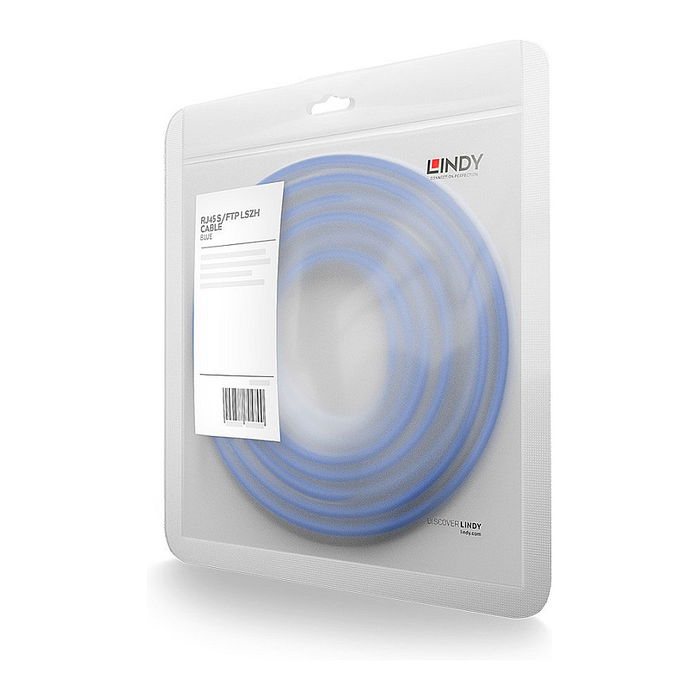 LINDY Cable de Red Cat7 S/FTP RJ-45 1m Azul LSZH, Blindado, 600 MHz, para 10/100/1000Base-T, 47277